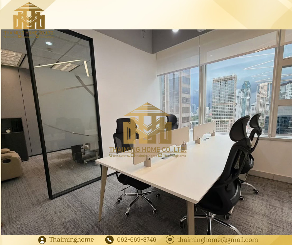 Office for rent, office 95 sq m., with furniture, Lumpini, near Ploenchit BTS, Chidlom, Nana (TO8-4526) – รูปที่ 4