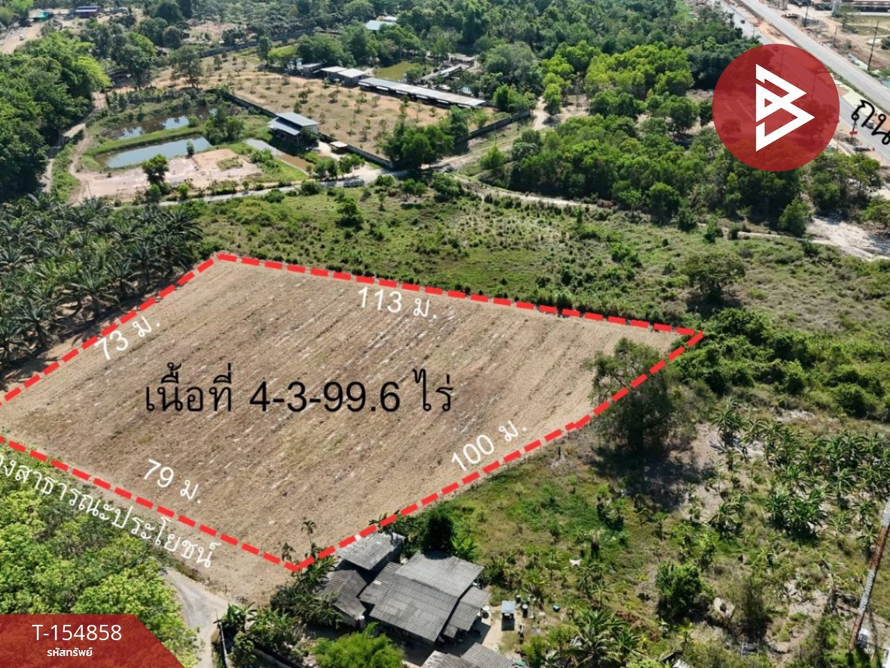 ขายที่ดิน เนื้อที่ 4 ไร่ 3 งาน 99.6 ตร.วา ตะพง ระยอง – รูปที่ 3