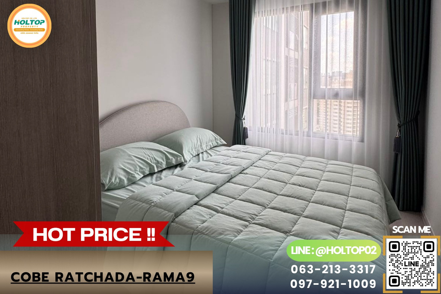#L1572 Condo for rent COBE Ratchada-Rama 9
