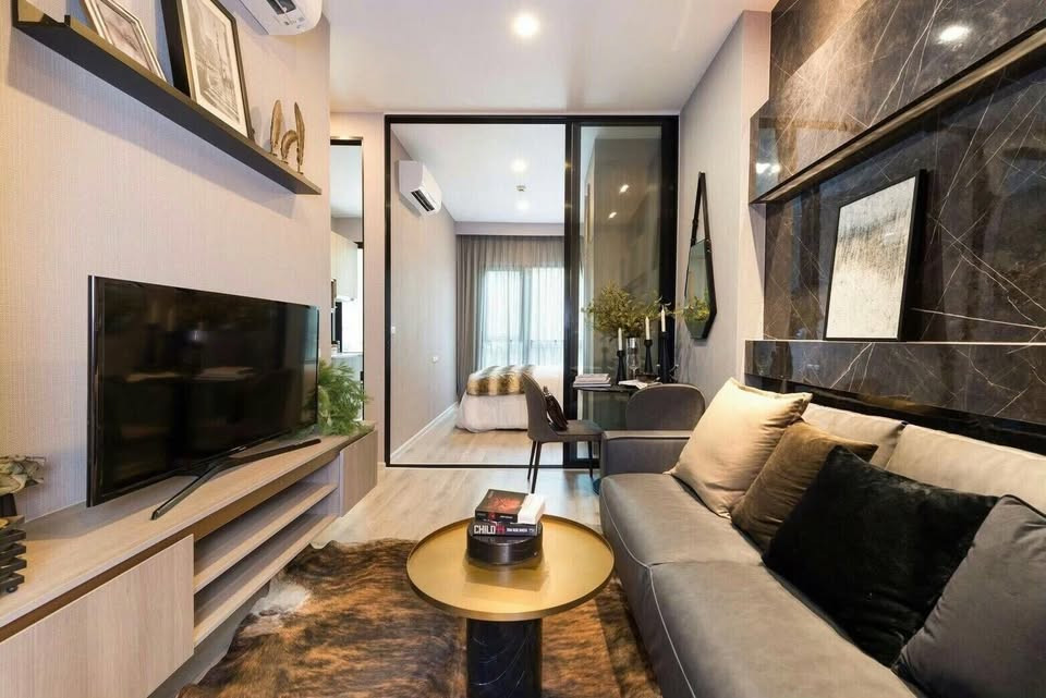 🏙️ Condo for rent KnightsBridge Prime Onnut (KnightsBridge Prime On Nut) near BTS On Nut 💰 Rent 16,000 baht/month 📐 Room details • Size 26.5 sq m. • 24th floor • River view 🌅