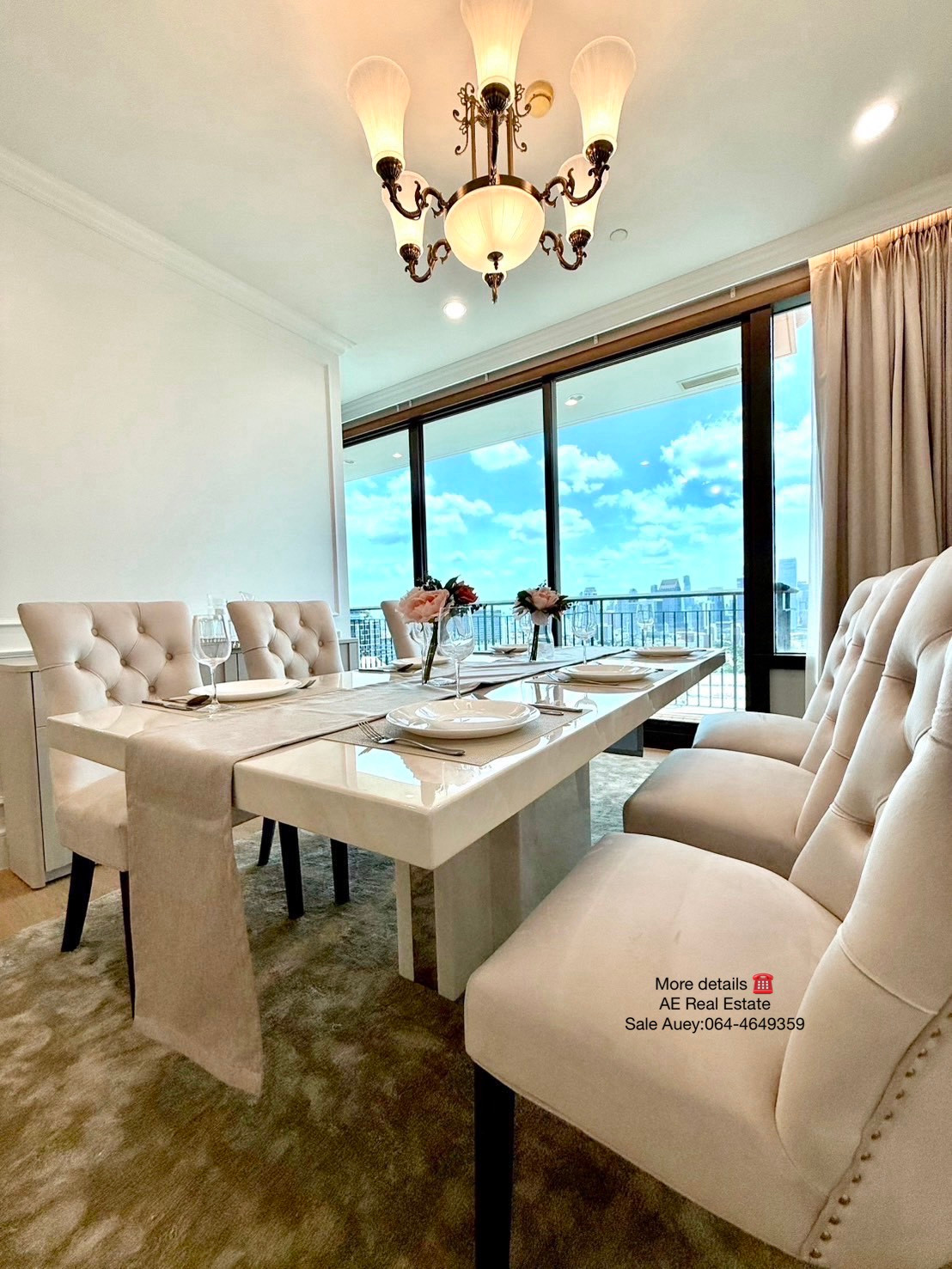 𝐅𝐎𝐑 𝐑𝐄𝐍𝐓‼️ (3 Bed 151 Sqm) 🐶🐱 Modern Classic | Benjakitti Park View 🌳 125K / Month – รูปที่ 3