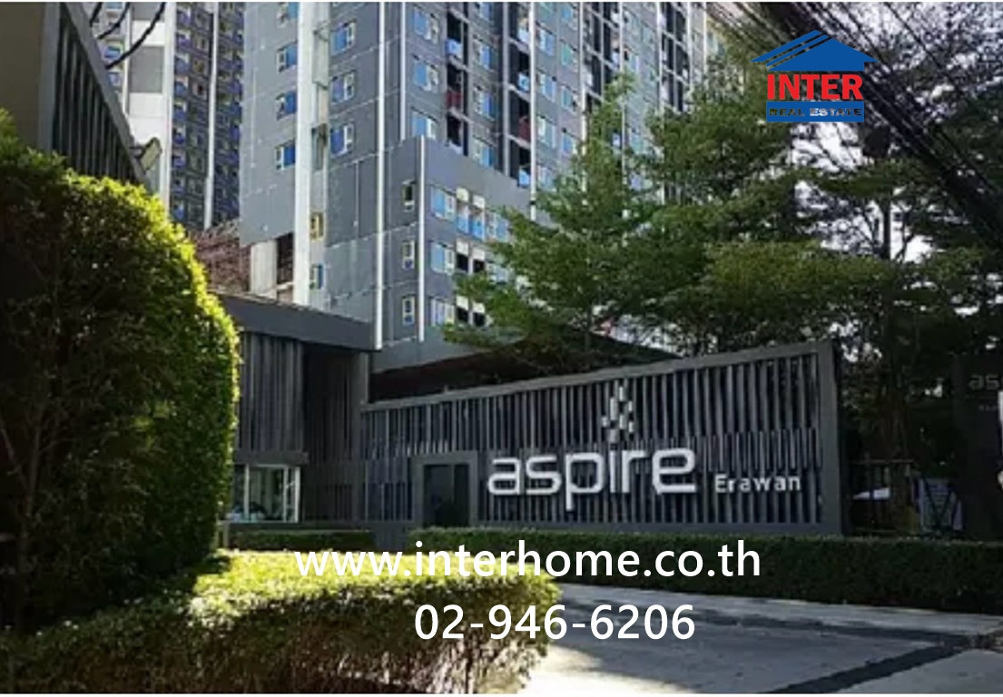 Condominium 29.54 sq m. Aspire Erawan Tower B, next to BTS Chang Erawan. Soi Sukhumvit Soi 2, Sukhumvit Road, Mueang Samut Prakan, Samut Prakan