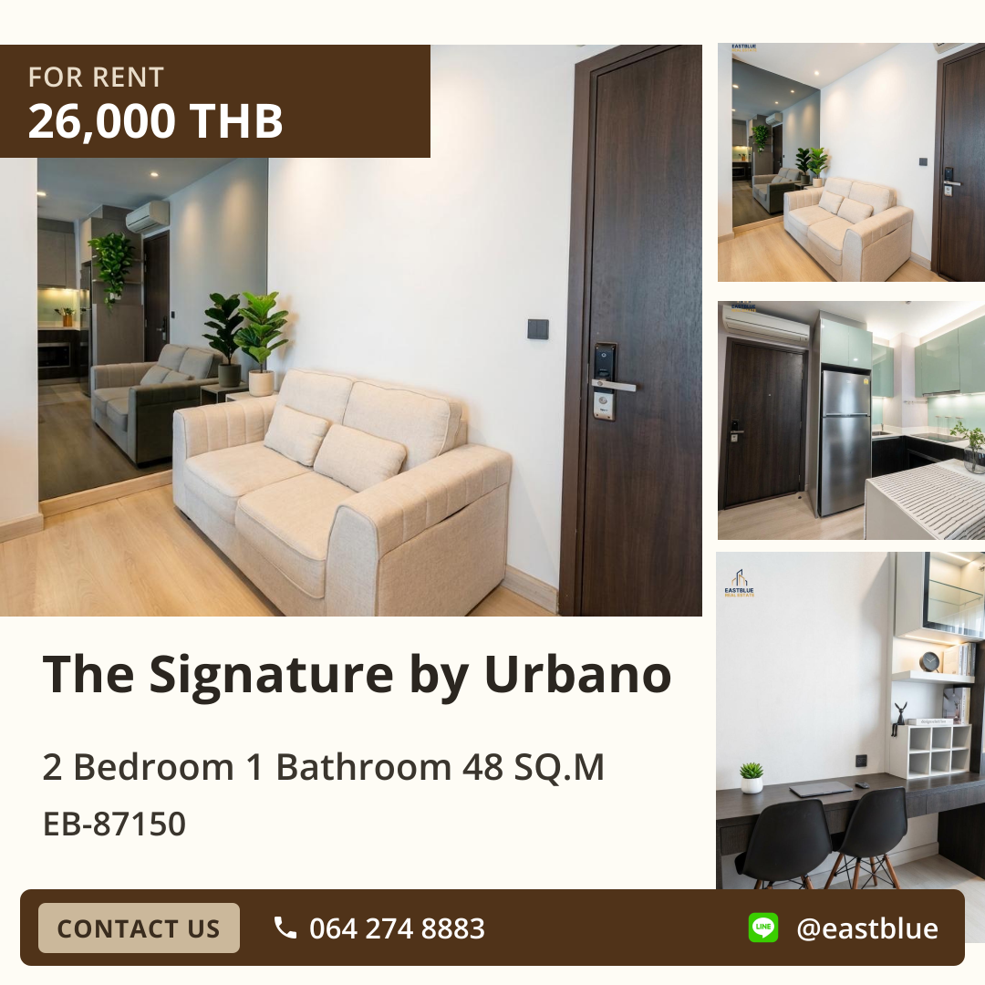 For Rent: The Signature by Urbano 2 Bed 48 sqm near BTS Saphan Kwai 26,000 THB/month