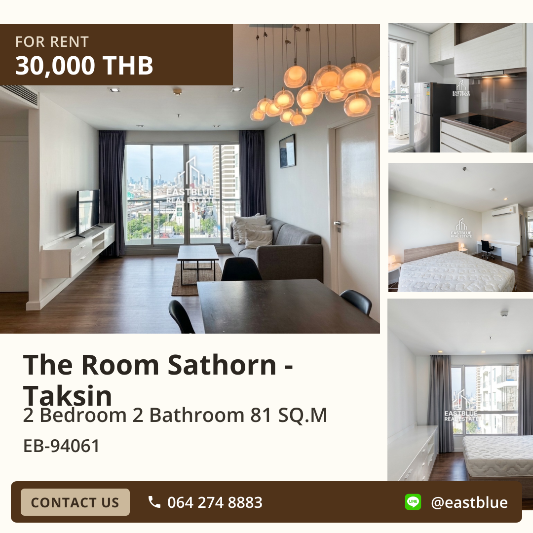 For Rent: The Room Sathorn - Taksin 🏙️ 2 Bed, 2 Bath Condo with Full Facilities! For Rent: The Room Sathorn - Taksin 🏙️ 2 Bed, 2 Bath Condo with Full Facilities!