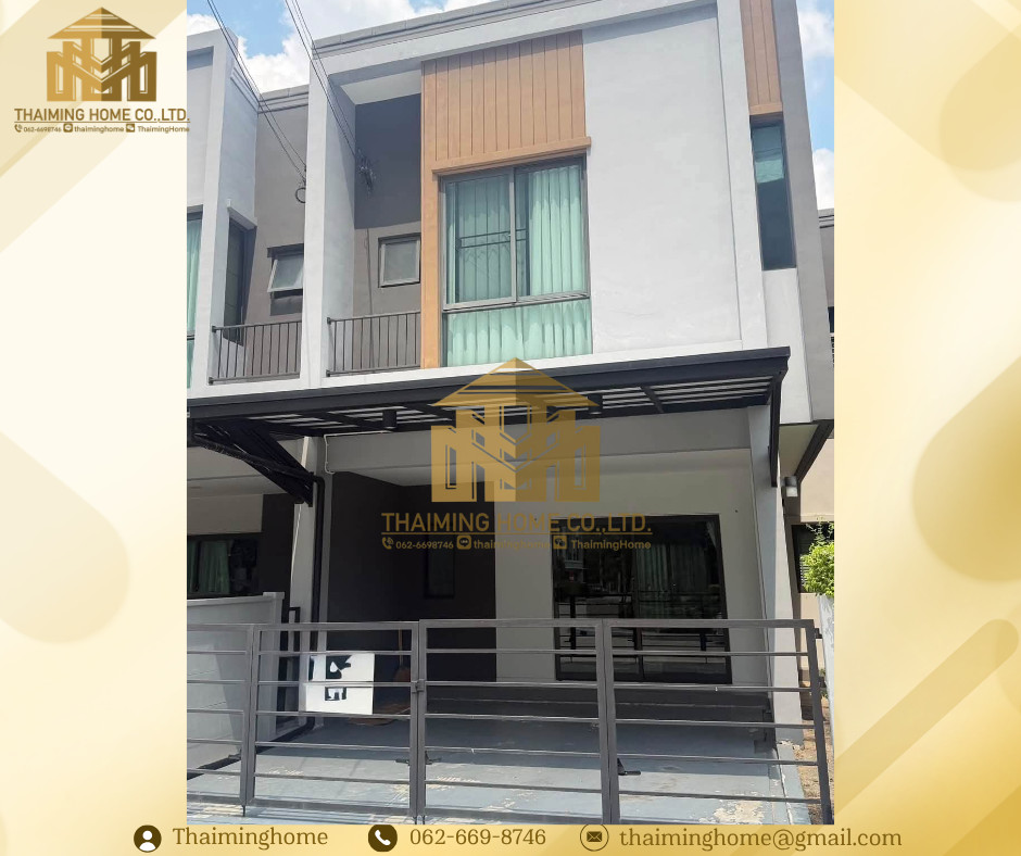 2-story townhome for rent, Pleno Sukhumvit-Bangna 2, size 132 sq m, 3 bedrooms (TT6-2326）