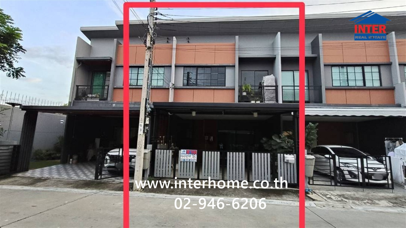 Townhouse, 2 floors, 20.7 sq m, Siri Place Village. Charan-Pinklao, Ratchaphruek Road, Bang Kruai-Jong Thanom Road, Bang Kruai, Nonthaburi