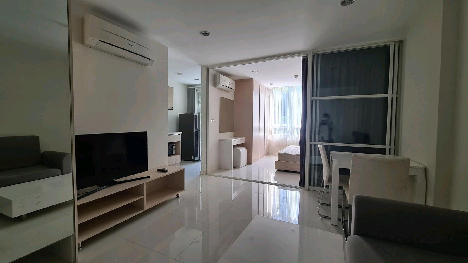 ✨ Newly renovated room, garden view, shady atmosphere. Good location opposite Seacon Square Srinakarin.