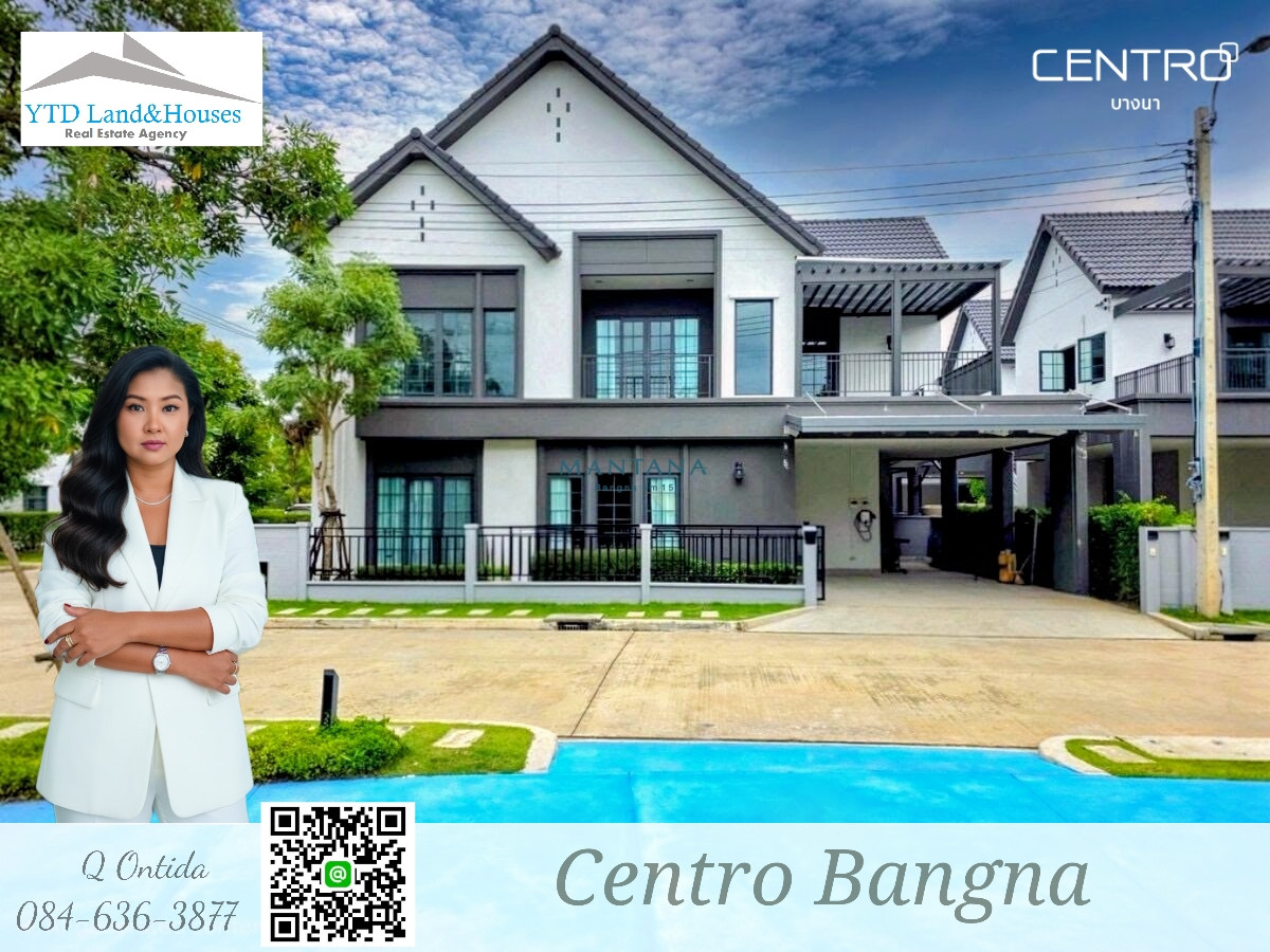 For Rent Centro Bangna Located in front of a park with no houses directly opposite; fully furnished and extensively decorated, offering park views from almost every room. Situated right next to Mega Bangna  Listing No: YT01-2611 