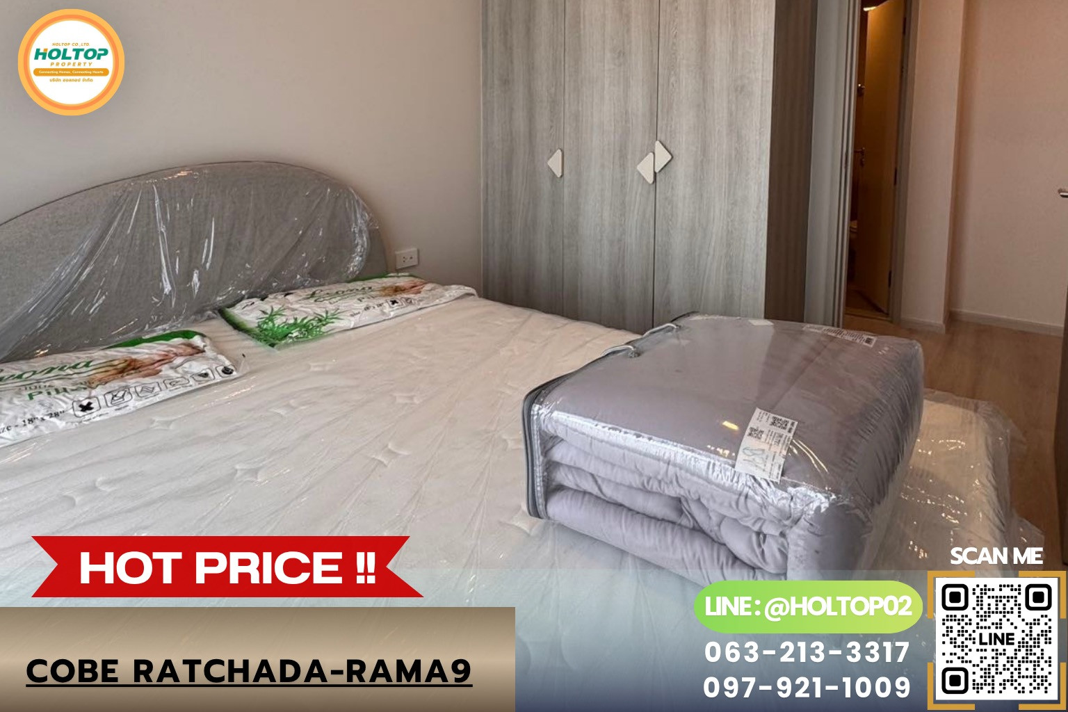 #L1573 Condo for rent COBE Ratchada-Rama 9