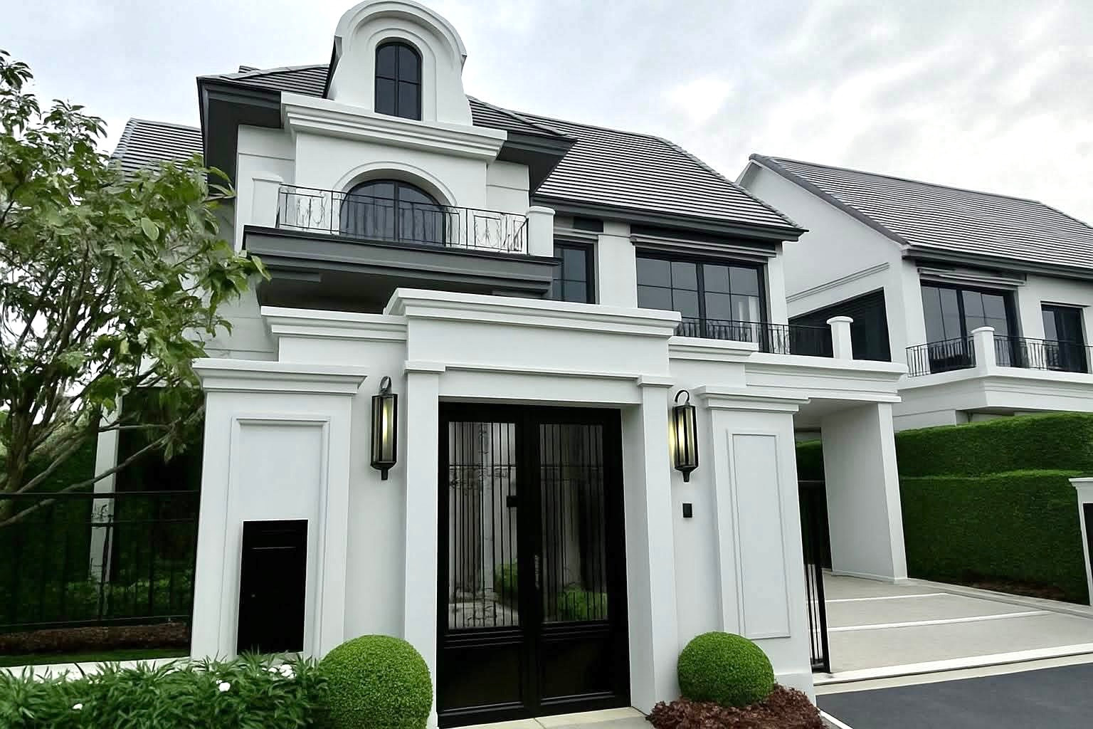 For sale/for rent, new series of luxury detached houses, beautiful design, spacious area, fully decorated, ready to move in ✨
