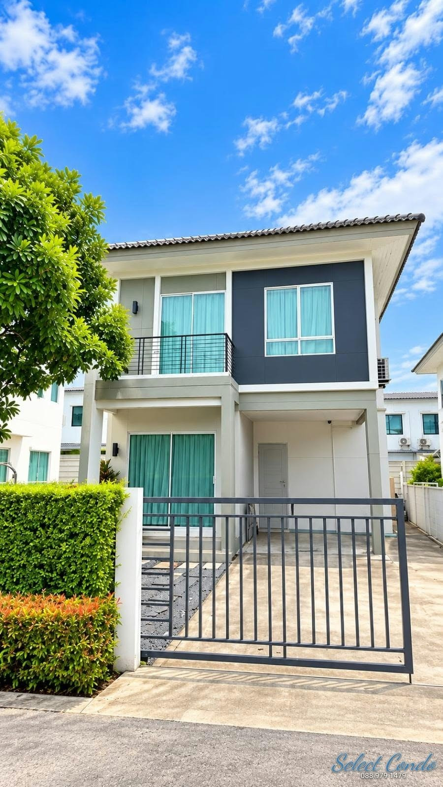 Single house for rent, Centro Phahon-Vibhavadi, behind Future Park Rangsit, 3 bedrooms, 3 bathrooms, 154 sq m, fully furnished, 32,000/month.