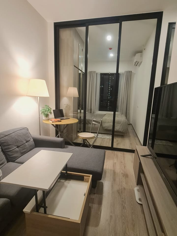 🏙️ Condo for rent KnightsBridge Prime Onnut (KnightsBridge Prime On Nut) near BTS On Nut 💰 Rent only 19,000 baht/month 📐 • 1 bedroom, 1 bathroom • Size 27 sq m, 18th floor