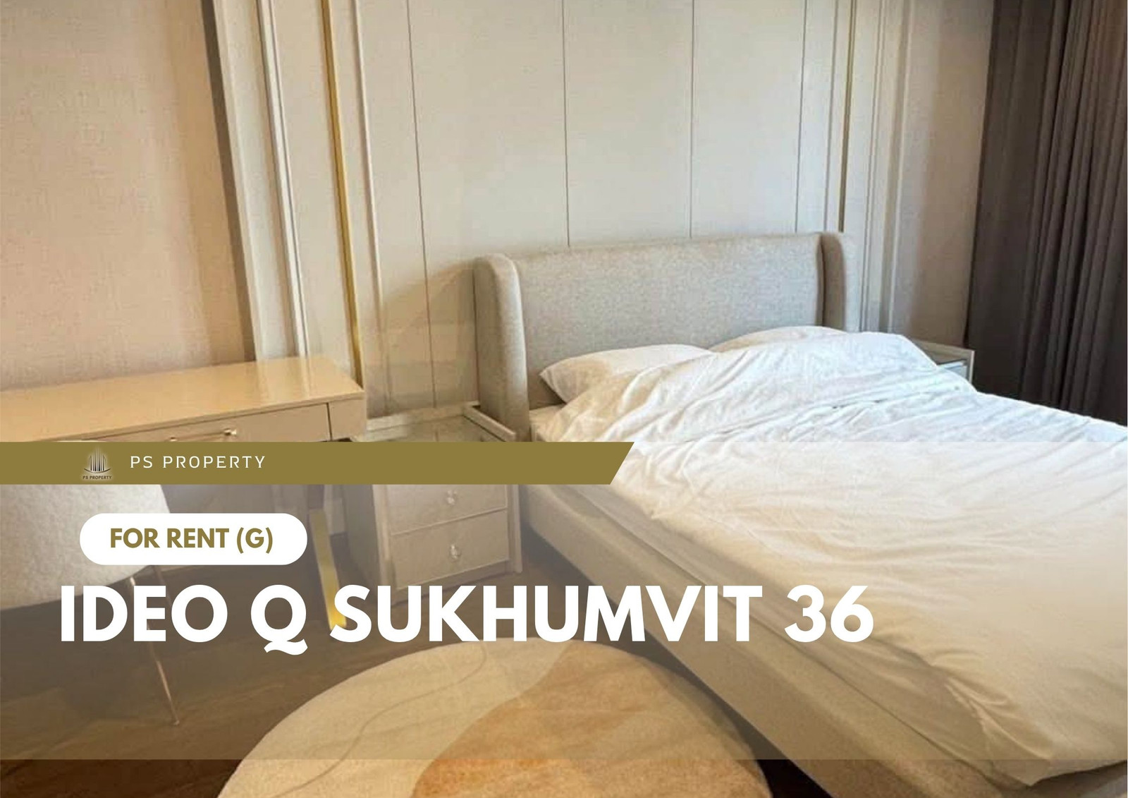 ให้เช่า 📍 IDEO Q Sukhumvit 36 📍 เฟอร์นิเจอร์ และ เครื่องใช้ไฟฟ้าครบ ใกล้ BTS ทองหล่อ