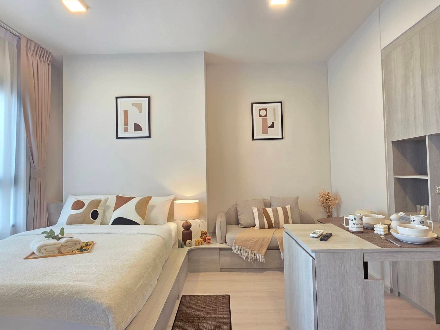 For rent 🌟COBE Ratchada-Rama 9 🌟 Studio🛏️ size 25.72 sq m, near MRT Cultural Center. – รูปที่ 3