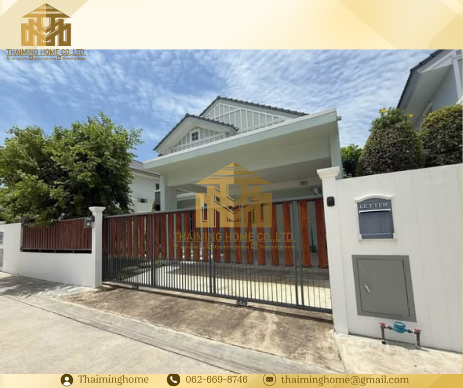 ให้เช่าบ้านเดี่ยว 2 ชั้น 3 ห้องนอน โครงการวิลเลจิโอ้ 2 ศรีนครินทร์ บางนา（TH6-4826) 
