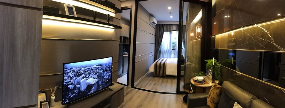 🏙️ Condo for rent KnightsBridge Prime Onnut (KnightsBridge Prime On Nut) near BTS On Nut 💰 Rent 16,000 baht/month 📐 Room details • Size 26.5 sq m. • 24th floor • River view 🌅 – รูปที่ 3