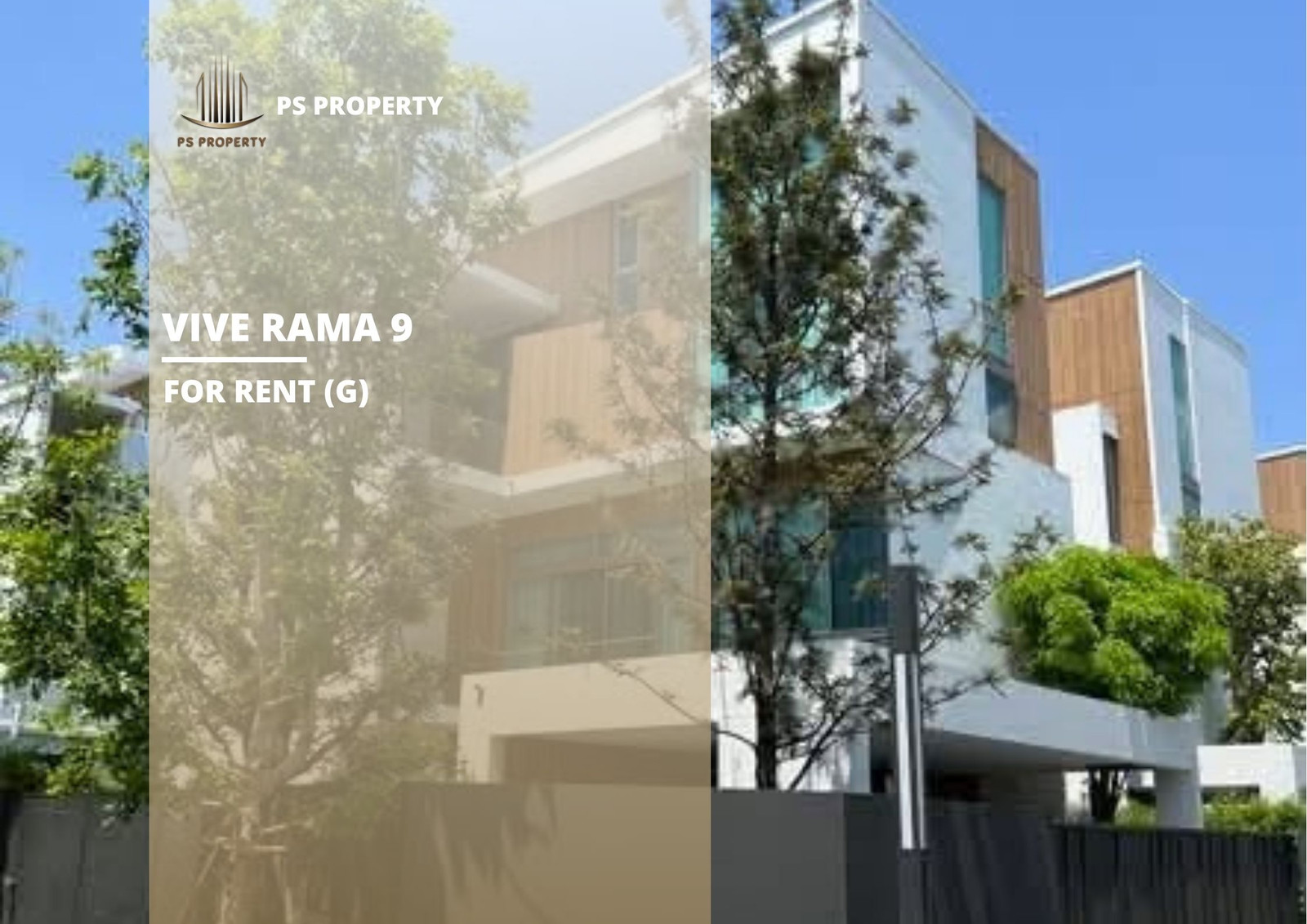 Detached house for rent 📍 VIVE Rama 9 📍 3 bedrooms, 4 bathrooms, fully furnished with appliances.