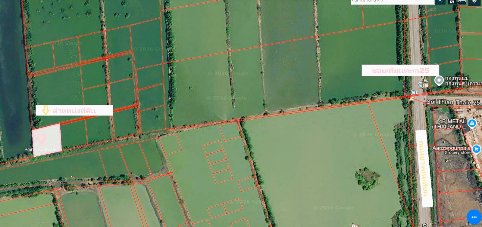 96936 - Empty land for sale, 407 sq m, Tha Kham, Bang Khun Thian, Bangkok.