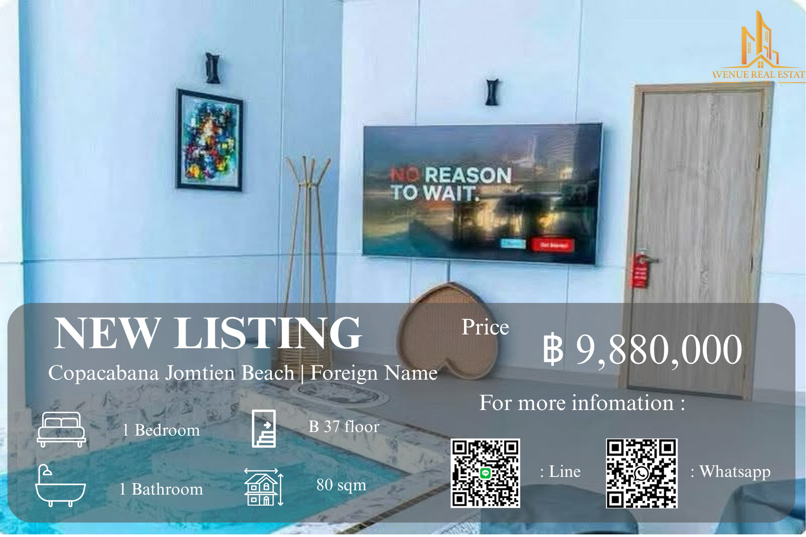  HOT DEAL! COPACABANA JOMTIEN | FOR SALE 
