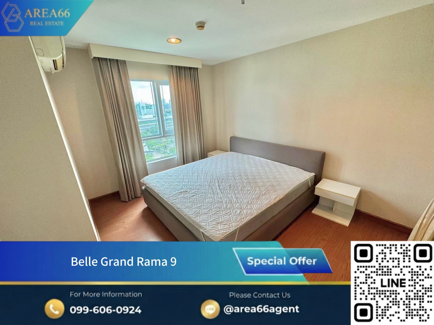 📍Condo for rent, nice to live in❗️ Open to reserve rooms for rent. Condo in a good location that you shouldn't miss: Belle Grand Rama 9.