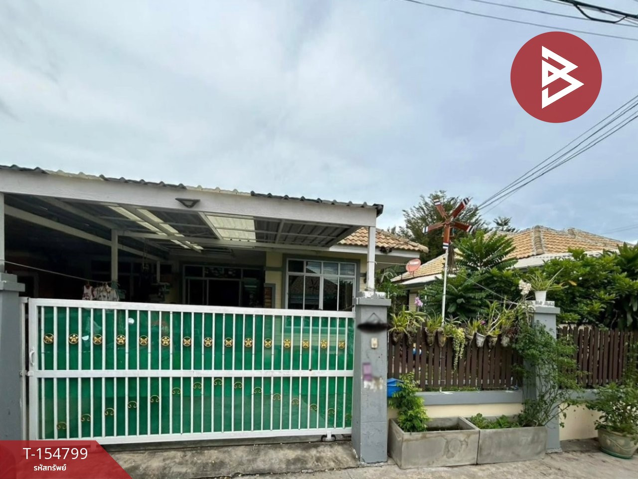 Semi-detached house for sale, Ploen Pruksa Village, Pranburi, Prachuap Khiri Khan.