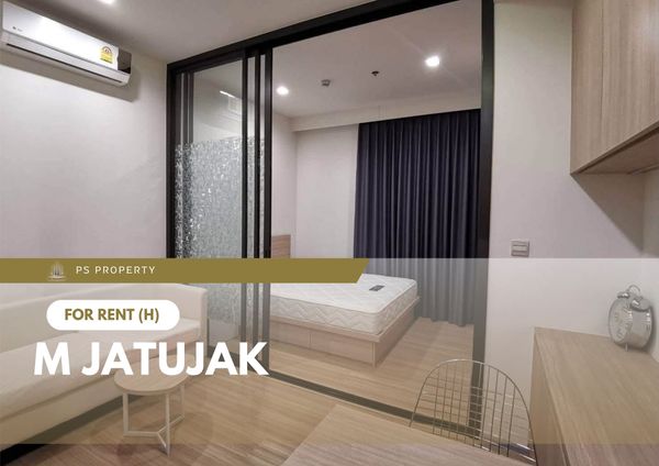For rent ✨ M Jatujak ✨ – pet-friendly 🐕 🐈, fully furnished with complete appliances. Located near BTS Mo Chit.