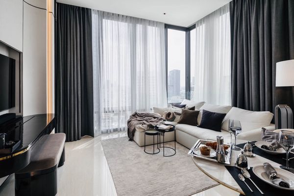 For rent Ashton Silom, 2 Bedrooms 2 Bathrooms, size 75 sq m, 20th floor.
