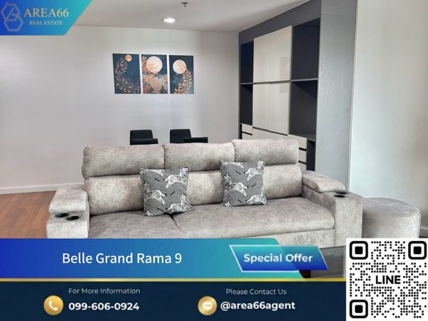 📍ปล่อยเช่าคอนโดน่าอยู่❗️จัดสรรพื้นที่ลงตัว อยู่สบายในทุกวัน Belle Grand Rama 9