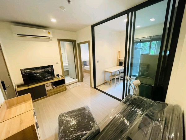 ✨ Beautiful room, garden view, north direction, 7th floor, Building A, New CBD Rama 9 location, convenient travel, near MRT Rama 9.