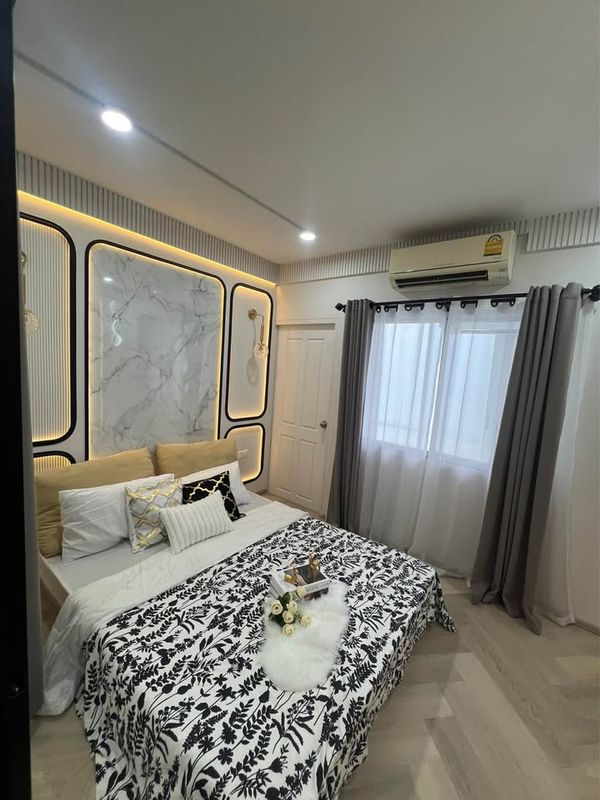 K-7286 🔥🔥 Best price in the project. Cheaper installments than renting, beautiful room, newly decorated, urgent sale! Condo Ratchada Prestige Lat Phrao 48 ready to move in.