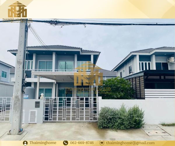 2-story detached house for sale, 2 bedrooms, Sap Mankong Village, Phase 9, Bang Bo, Samut Prakan (TH6-4926)