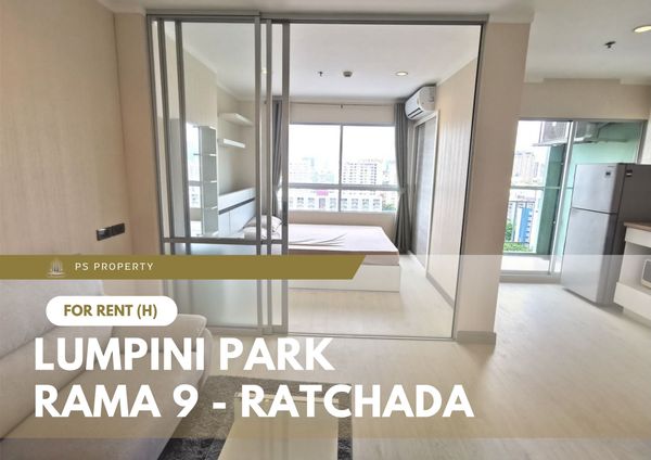 For rent ✨ Lumpini Park Rama 9 - Ratchada ✨ Fully furnished with appliances; located near MRT Phra Ram 9.
