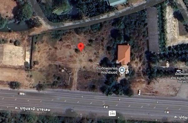 Land for sale in Nong Lan, Tha Maka, 2 rai, road frontage 80 meters, near Organic Land.