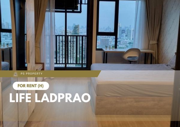 For rent 📍 Life Ladprao 📍 Near MRT Ha Yaek Lat Phrao; fully furnished and equipped with appliances.