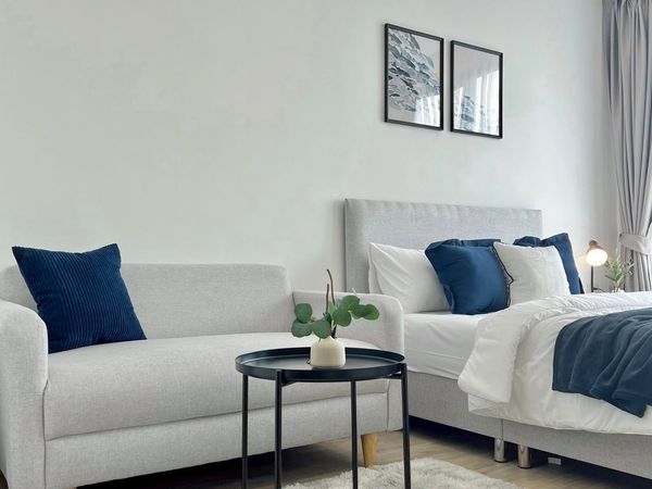 Condo for rent, 1 bedroom, at The Rich Rama 9 – Srinakarin project, near MRT Hua Mak station, rent: 13,000 baht/month (1 year lease)