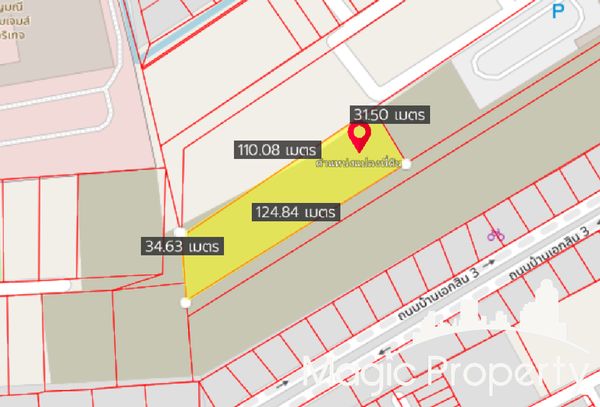 Land 2 Rai For Sale near Ekkamai-Ramindra Expressway & Central EastVille, Nuan Chan, Bueng Kum, Bangkok 