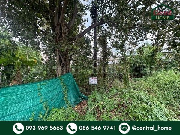 Land in Bang Bua Thong, near Bang Phlu intersection, Nonthaburi, 59.2 square wah, cheap price.