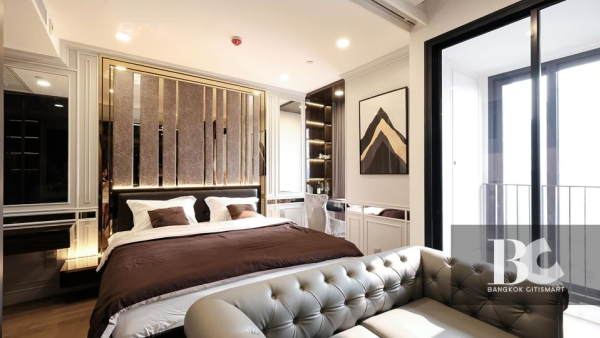 ให้เช่า 1 Bed 34.5 ตร.ม. ฝ้าสูง 2.7 ม. ใกล้ MRT สามย่าน | Ashton Chula-Silom | 32,500 บาท/เดือน