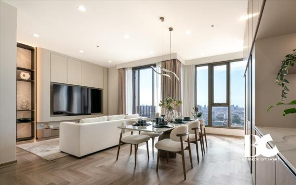 ให้เช่า 3 Bed 3 Bath 146.62 ตร.ม. ฝ้าสูง 3 ม. เจริญกรุง | RHYTHM Charoenkrung Pavillion | 140,000 บาท/เดือน