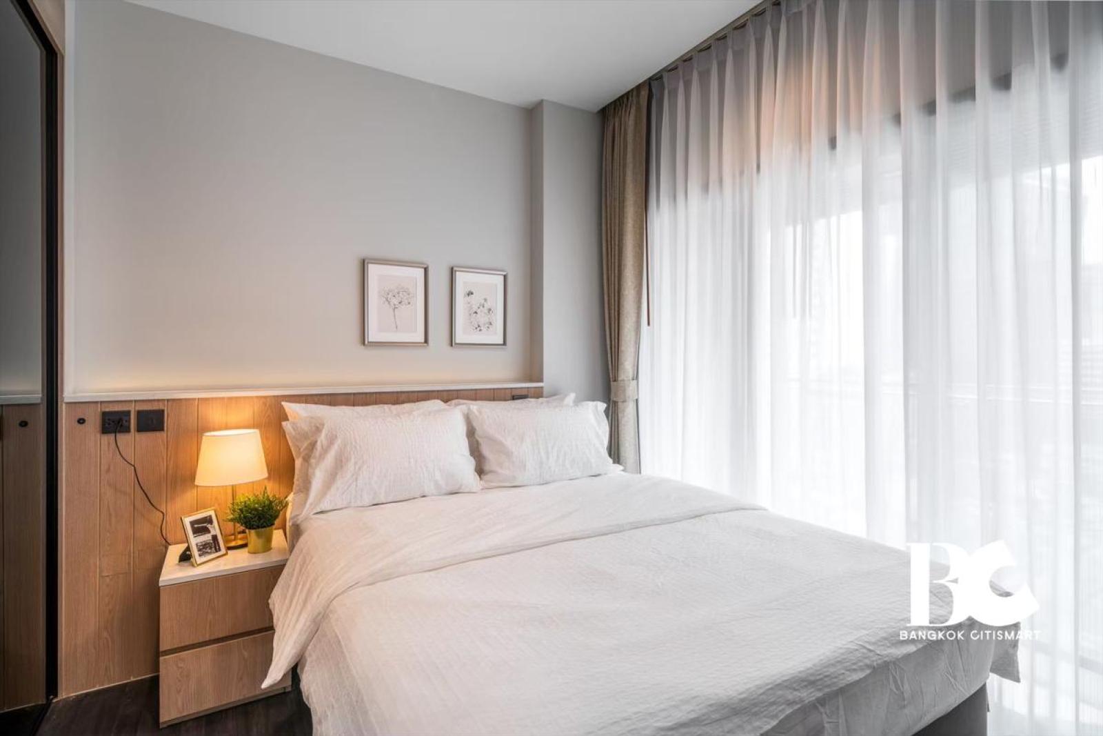 ให้เช่า 1 Bed 34.75 ตร.ม. ฝ้าสูง 2.7 ม. ใกล้ MRT พระราม 9 | The Line Asoke-Ratchada | 25,000 บาท/เดือน – รูปที่ 4