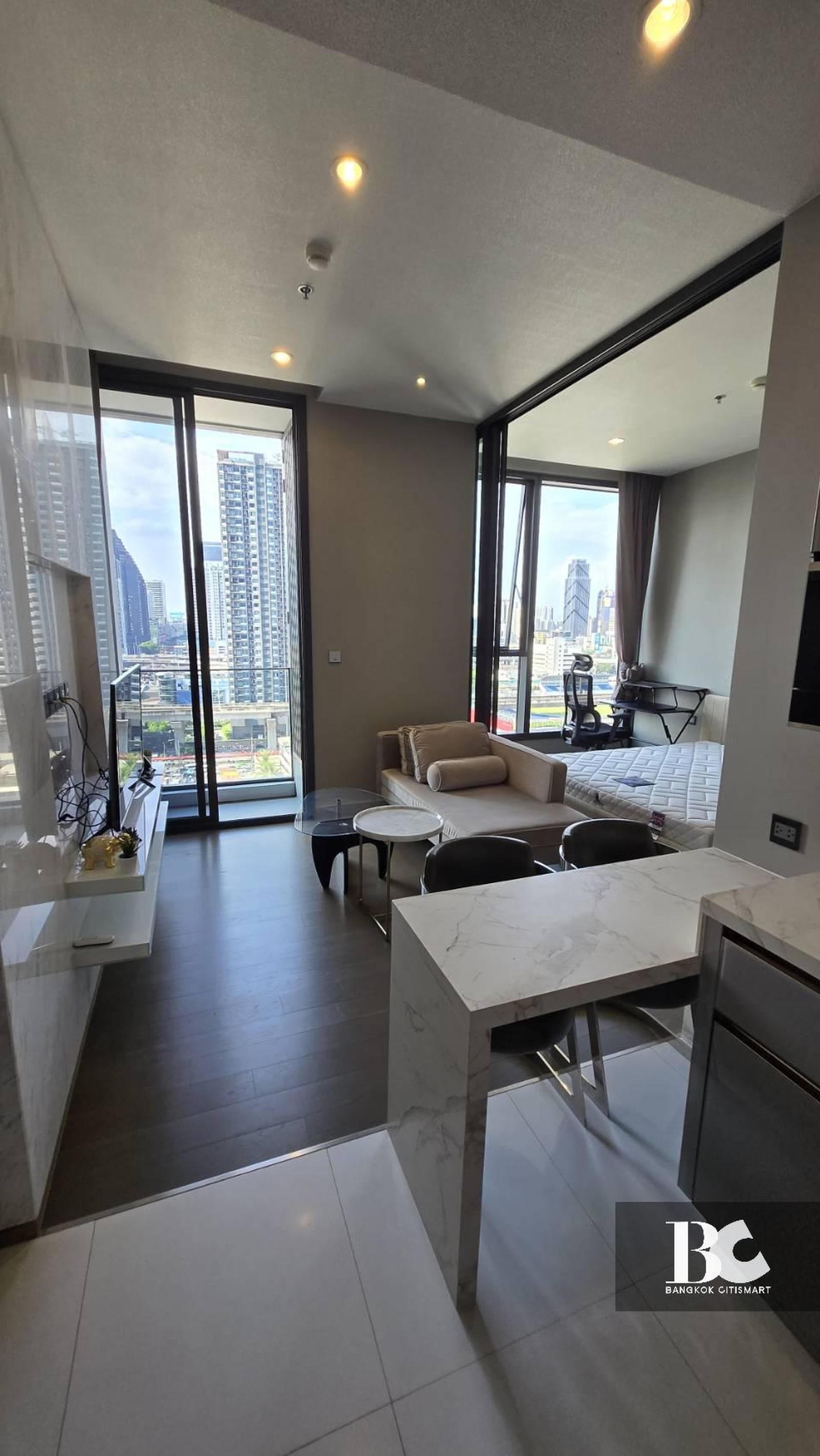ให้เช่า 1 Bed 36 ตร.ม. ฝ้าสูง 3 ม. ใกล้ ARL มักกะสัน | THE ESSE at SINGHA COMPLEX | 30,000 บาท/เดือน – รูปที่ 3