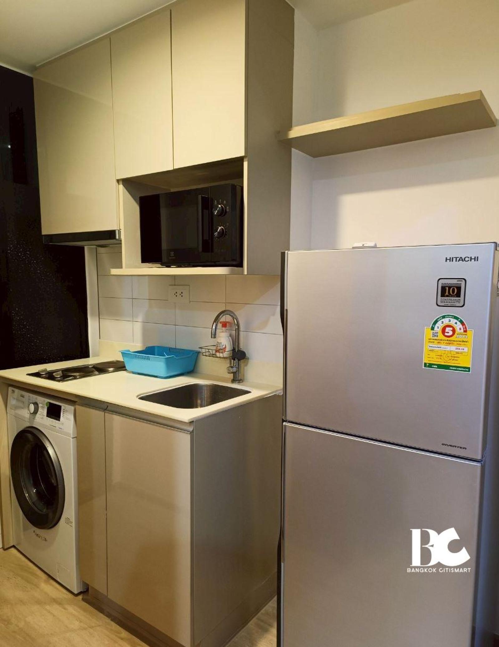 ให้เช่า Studio 24 ตร.ม. ใกล้ MRT สามย่าน และจุฬาฯ | Ideo Q Chula-Samyan | 19,000 บาท/เดือน – รูปที่ 3