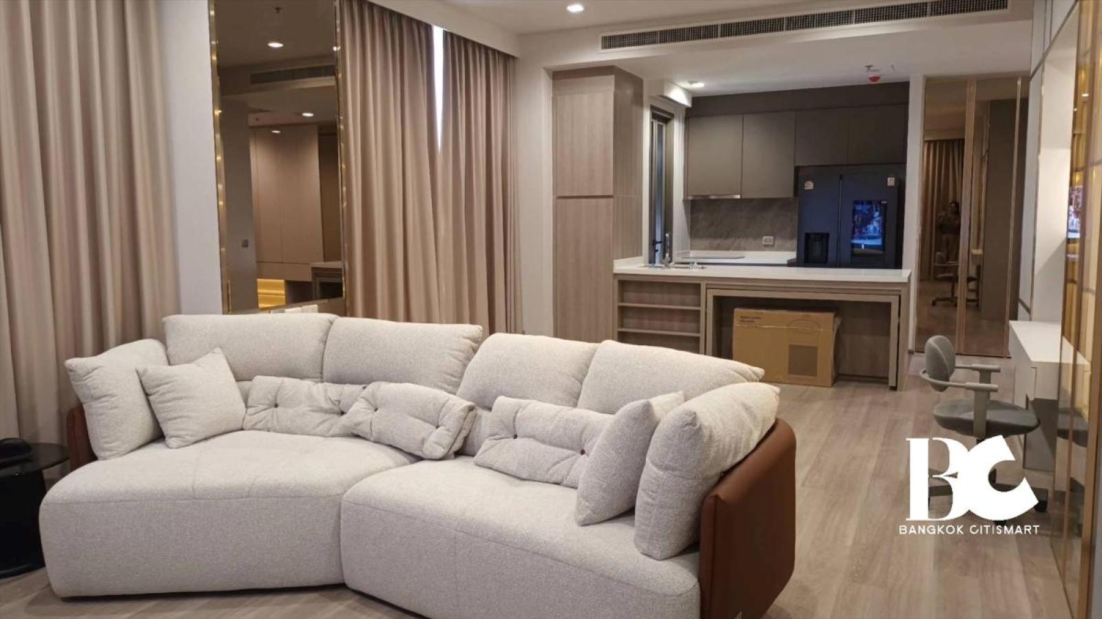 ให้เช่า 2 Bed 109 ตร.ม. ฝ้าสูง 3 ม. ใกล้ Asiatique | RHYTHM Charoenkrung Pavillion | 90,000 บาท/เดือน – รูปที่ 3