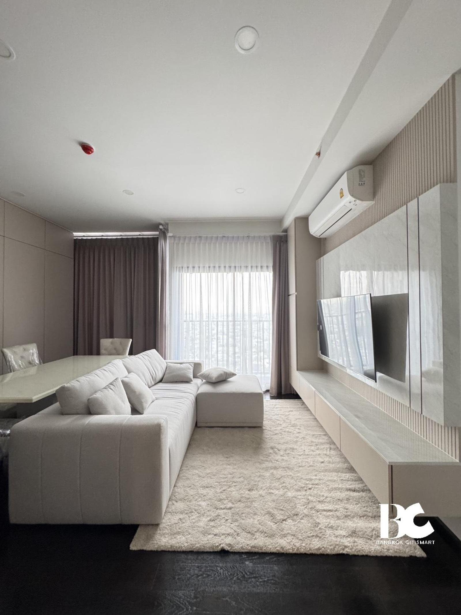 For rent, 2 Bed 2 Bath, 66.66 sq m, ceiling height 3 m., near Ekamai Mall | Park Origin Thonglor | 70,000 baht/month. – รูปที่ 3