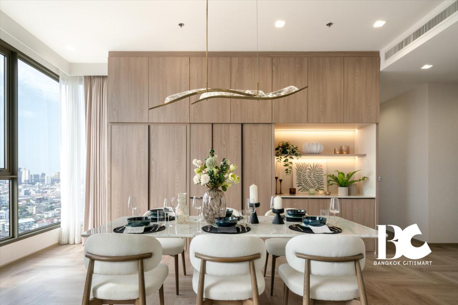 ให้เช่า 3 Bed 3 Bath 146.62 ตร.ม. ฝ้าสูง 3 ม. เจริญกรุง | RHYTHM Charoenkrung Pavillion | 140,000 บาท/เดือน – รูปที่ 3
