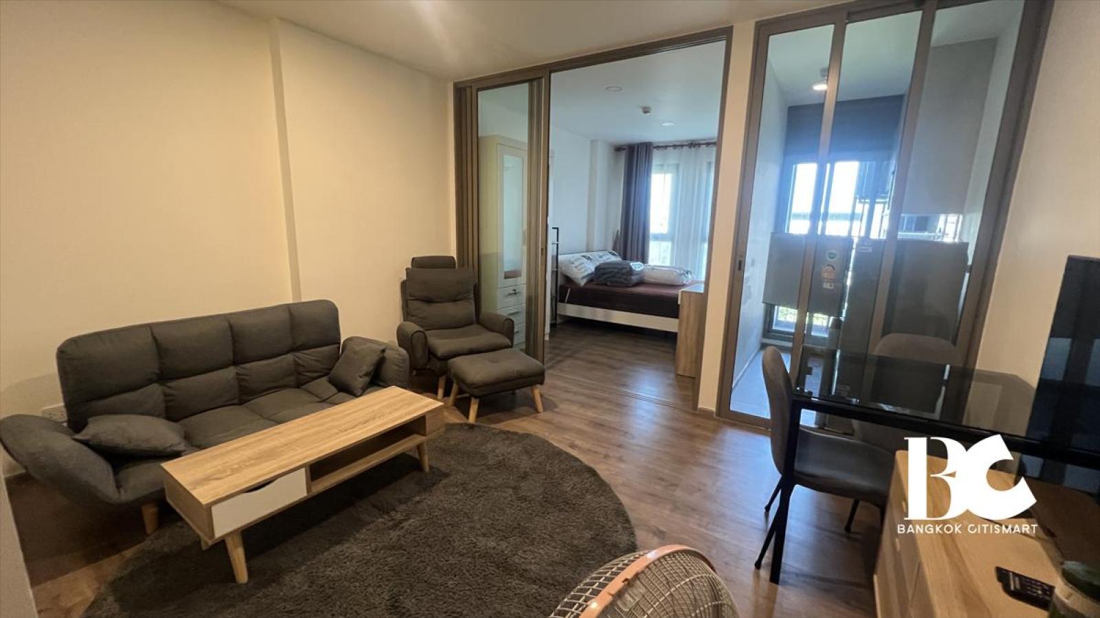ให้เช่า 1 Bed 32 ตร.ม. คอนโด 5 ชั้น ใกล้ Central Pinklao | ASPIRE Pinklao - Arun Ammarin | 16,000 บาท/เดือน