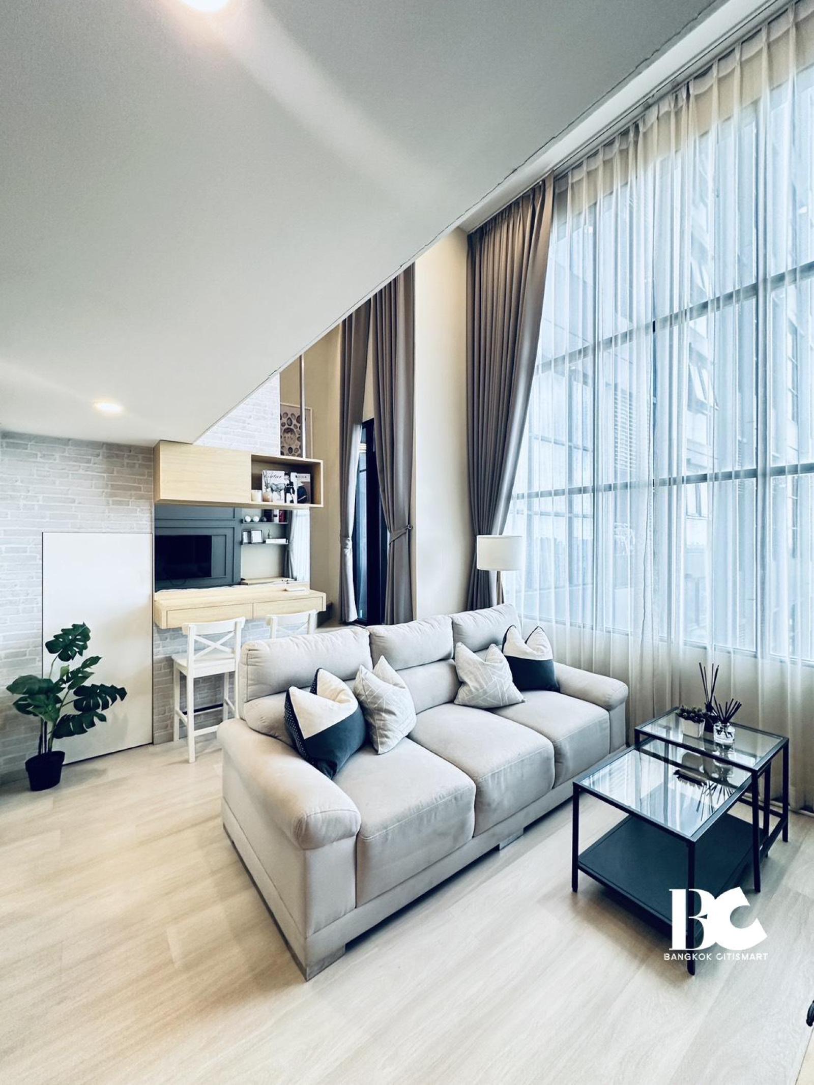 ให้เช่า 1 Bed Duo Space 30 ตร.ม. ฝ้าสูง 4.4 ม. สาทร | Knightsbridge Prime Sathorn | 27,000 บาท/เดือน – รูปที่ 4