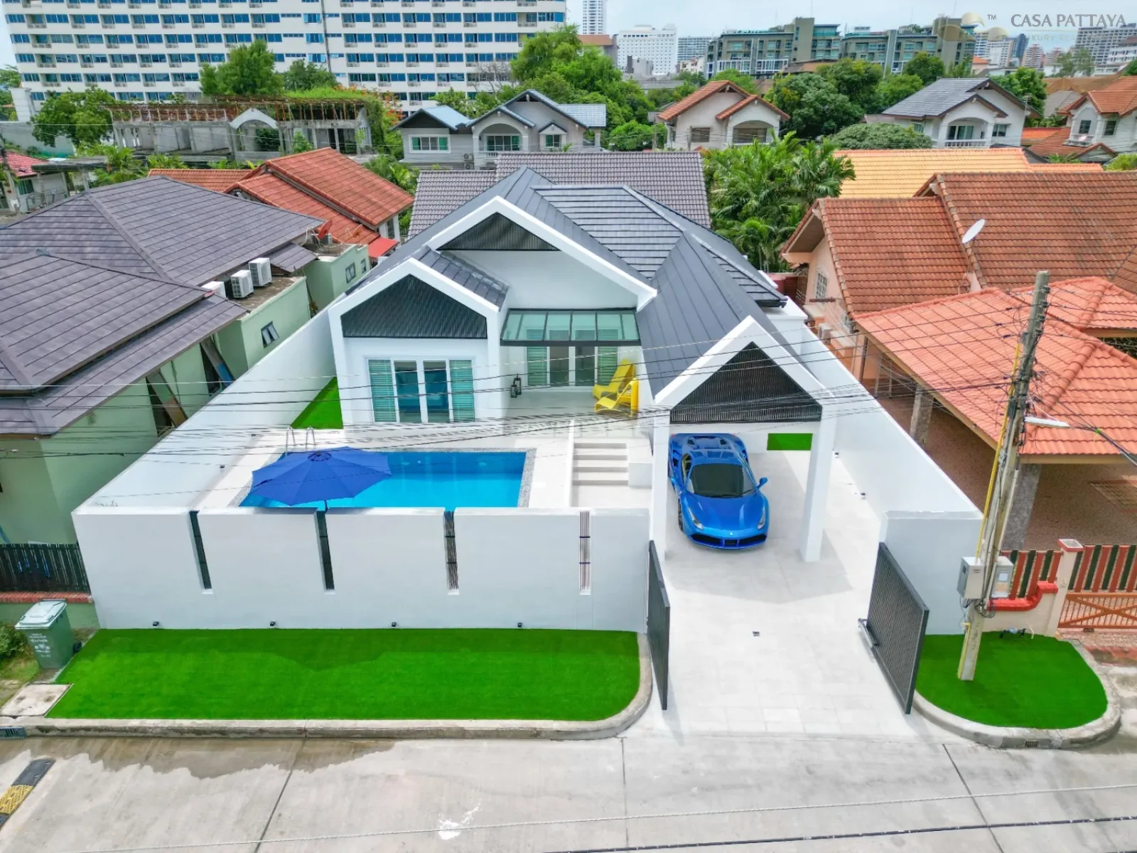 Pet-Friendly Pool Villa for Rent at Casa Jomtien Village, Near Jomtien Beach