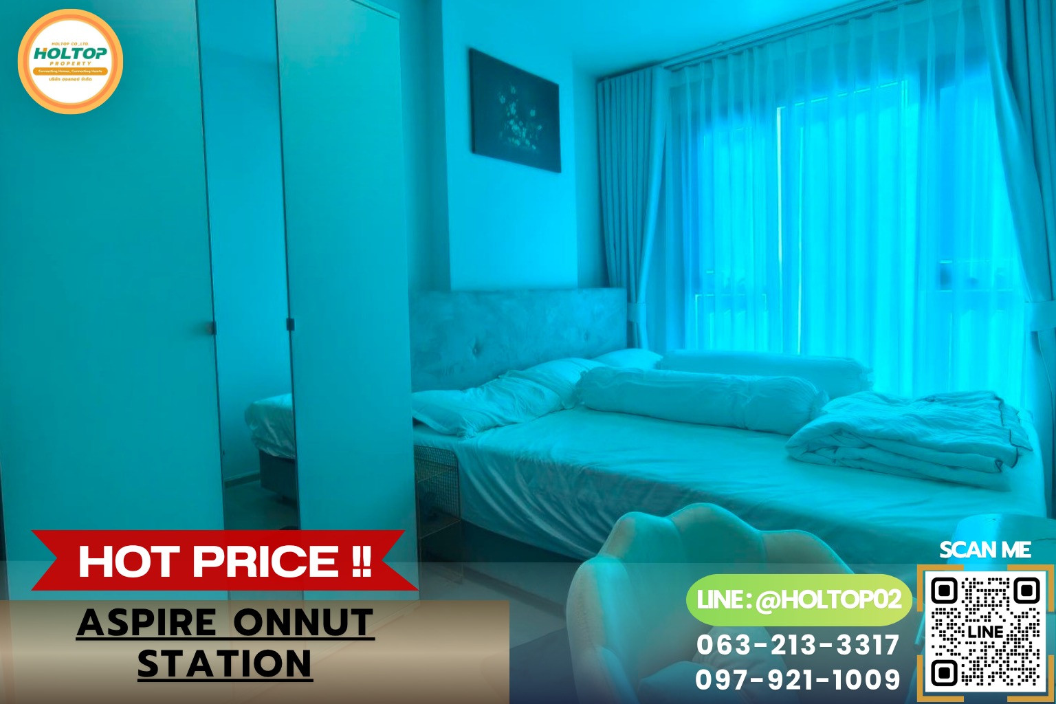 #HT21456 Condo for rent Aspire Onnut Station (Aspire Onnut Station)