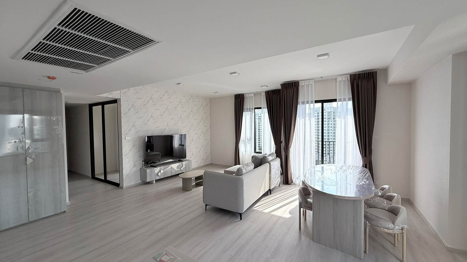 ✨ ห้องใหญ่ 105.52 ตร.ม. | 3 ห้องนอน Plus 3 ห้องน้ำ พร้อมอ่างอาบน้ำ | Cobe Ratchada-Rama 9